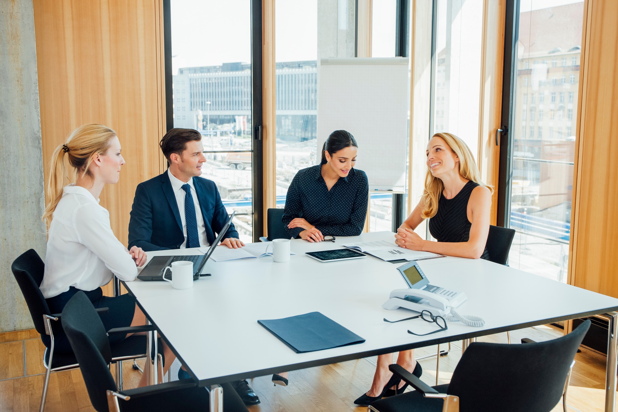 Business meeting in conference room